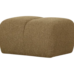 Woood Mojo poef 45x84x64cm boucle geel/bruin melange