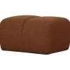 Woood Mojo poef 45x84x64cm boucle roestbruin melange