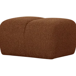 Woood Mojo poef 45x84x64cm boucle roestbruin melange