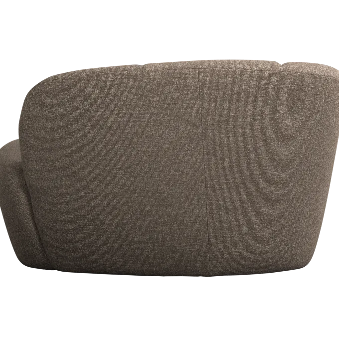Woood Mojo 2-Zits Bankje Links Boucle Bruin Melange