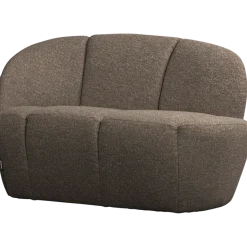 Woood Mojo 2-Zits Bankje Links Boucle Bruin Melange