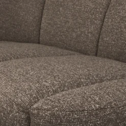 Woood Mojo 2-Zits Bankje Links Boucle Bruin Melange
