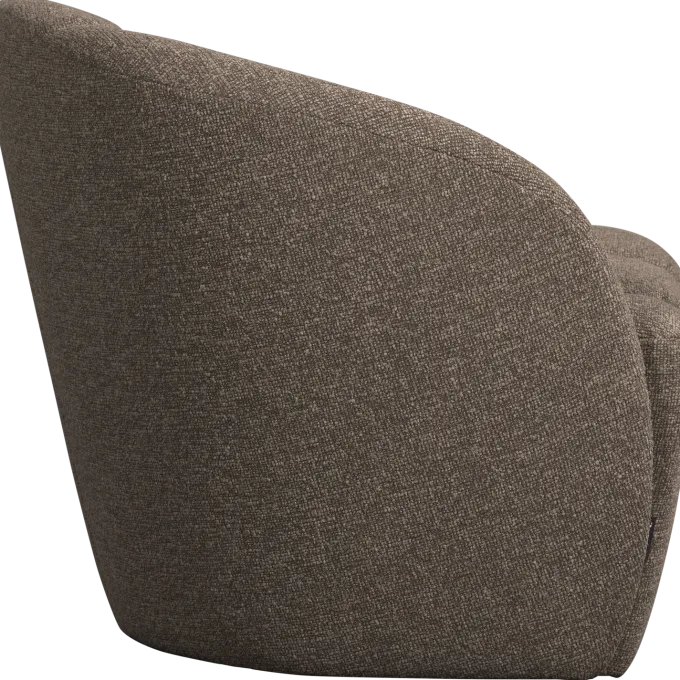 Woood Mojo 2-Zits Bankje Links Boucle Bruin Melange