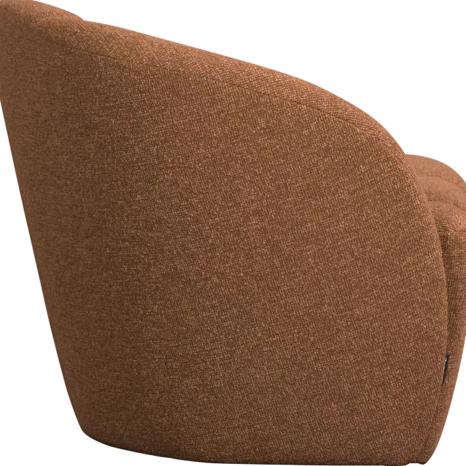 Woood Mojo 2-Zits Bankje Links Boucle Roestbruin Melange