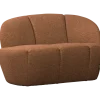 Woood Mojo 2-Zits Bankje Rechts Boucle Roestbruin Melange