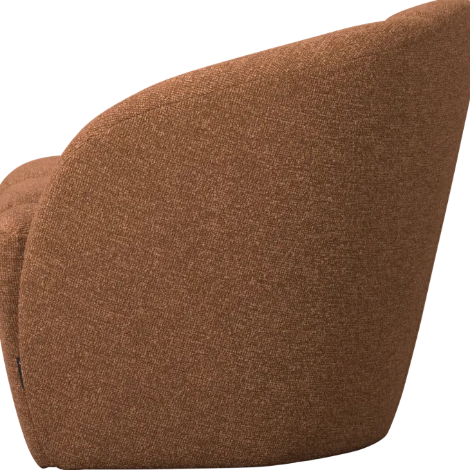 Woood Mojo 2-Zits Bankje Rechts Boucle Roestbruin Melange