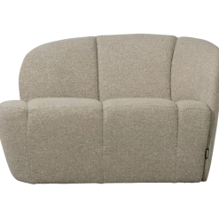 Woood Mojo 2-Zits Bankje Rechts Boucle Beige Melange