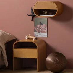 Woood Momo Hangend Ladekast/Nachtkastje Hout Bruin [fsc]