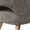 Woood Murat eetkamerstoel taupe met houten poot naturel