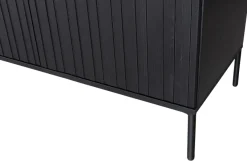 Woood New Gravure Dressoir 200 Cm Grenen Zwart [fsc]