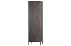 Woood New Gravure Hoge Kast Met Lade Essen Espresso [fsc]