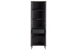 Woood New Gravure Hoge Kast Met Lade Essen Espresso [fsc]