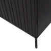 Woood New Gravure Hoge Kast Met Lade Grenen Zwart [fsc]