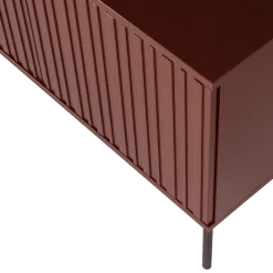 Woood New gravure tv meubel 150 cm grenen Bordeauxrood fsc]