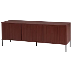Woood New gravure tv meubel 150 cm grenen Bordeauxrood fsc]