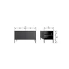 Woood New gravure tv meubel 100 cm grenen dust [fsc]