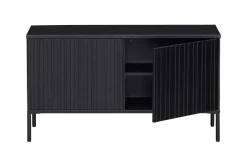 Woood New Gravure Tv Meubel 100 Cm Grenen Zwart [fsc]