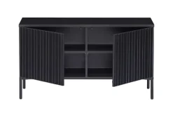 Woood New Gravure Tv Meubel 100 Cm Grenen Zwart [fsc]