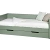 Woood Nikki Bedbank Grenen Jadegroen (excl Lade) [fsc]