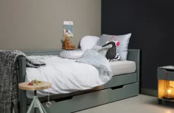 Woood Nikki Bedbank Grenen Jadegroen (excl Lade) [fsc]