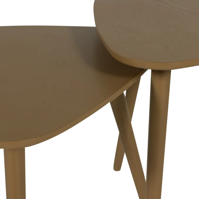 Woood Nila bijzettafels hout mud - set van 2