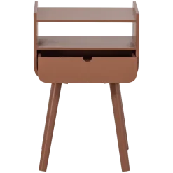Woood Nils Nachtkastje/Bijzettafel Hout Oudroze [fsc]