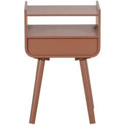 Woood Nils Nachtkastje/Bijzettafel Hout Oudroze [fsc]