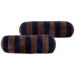 Woood Niva Kussens Bruin/Blauw - Set Van 4