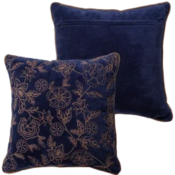 Woood Niva Kussens Bruin/Blauw - Set Van 4