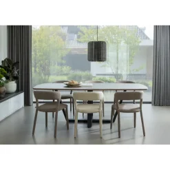 Woood Noble eetkamerstoel taupe