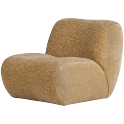Woood Nomu Fauteuil Craquele Velvet Lichtgeel [fsc]