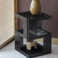 Woood Noro Bijzettafel Acryl Grijs