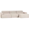 Woood Novi chaise longue bank rechts boucle naturel