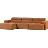 Woood Novi chaise longue bank links oranje melange