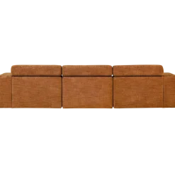 Woood Novi chaise longue bank links oranje melange