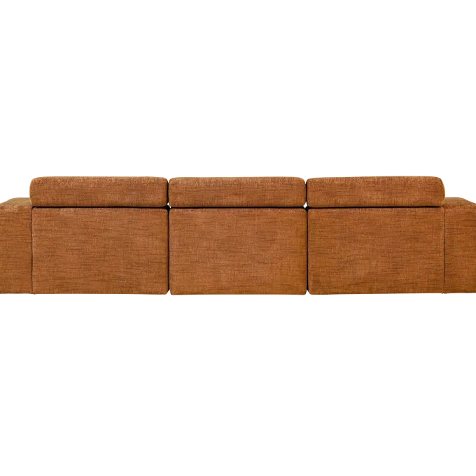 Woood Novi chaise longue bank links oranje melange