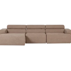 Woood Novi chaise longue bank links boucle taupe