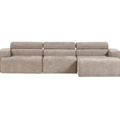 Woood Novi chaise longue bank rechts naturel melange