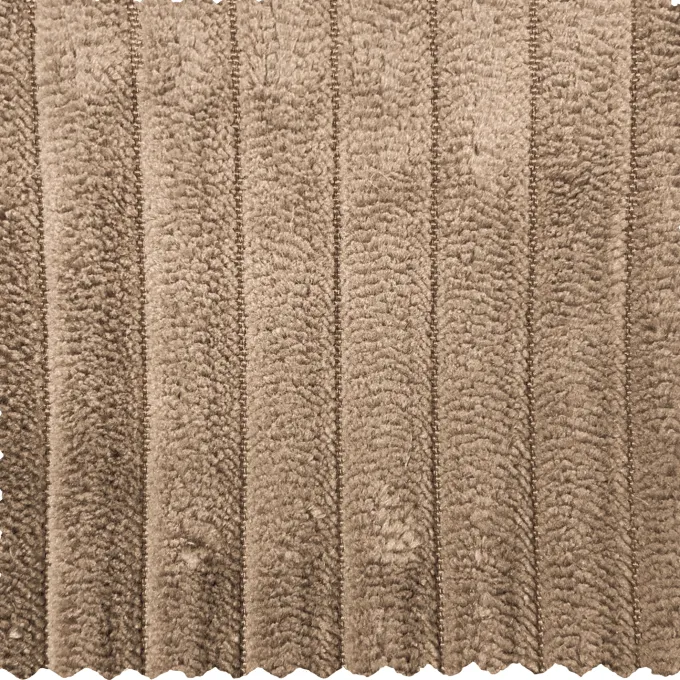 Woood Novi chaise longue bank rechts ribstof taupe