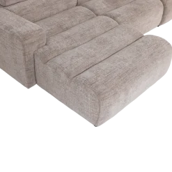 Woood Novi chaise longue bank links naturel melange