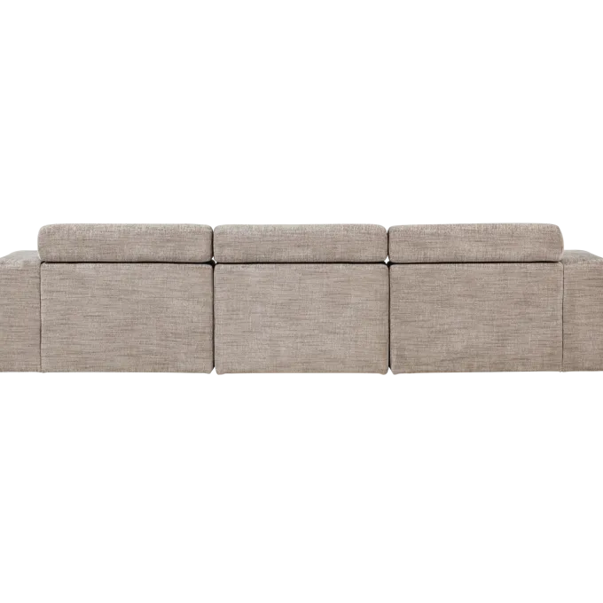 Woood Novi chaise longue bank links naturel melange