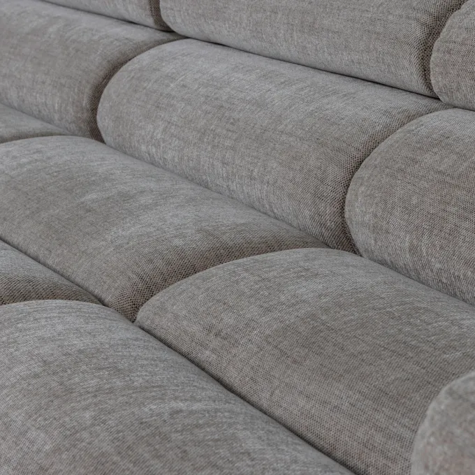 Woood Novi chaise longue bank links grijs melange