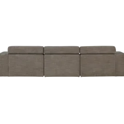 Woood Novi chaise longue bank links grijs melange