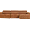 Woood Novi chaise longue bank rechts oranje melange