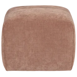 Woood Omaire Hocker Chenille Lichtroze [FSC]