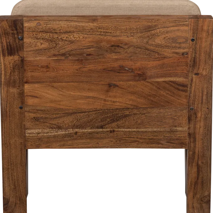 Woood Opulent fauteuil bouclé/hout naturel