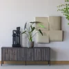Woood Ornamenten Elon Sculptuur hout zwart - set van 2