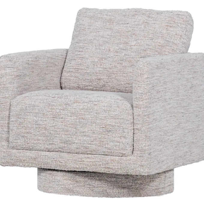 Woood Oska Draaifauteuil Naturel Melange