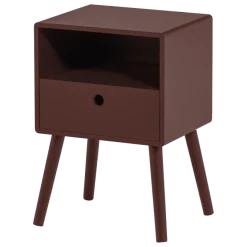 Woood Ozzy Nachtkastje Mdf Bordeauxrood [FSC]