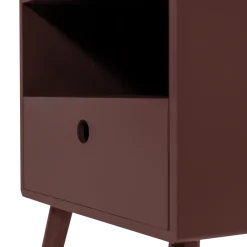 Woood Ozzy Nachtkastje Mdf Bordeauxrood [FSC]